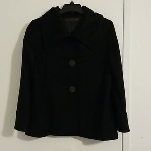 NWOT Zara wool artist coat cape.